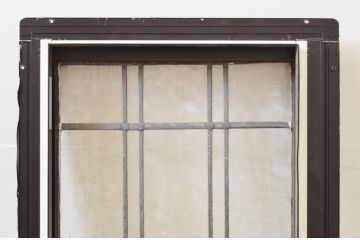 アンティーク建具　レトロな空間作りにおすすめなステンドグラス窓1枚(引き戸、ガラス戸、ガラス窓、ガラス扉、FIX、フィックス、嵌め殺し)(R-069597)
