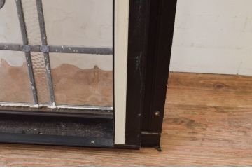 アンティーク建具　レトロな空間作りにおすすめなステンドグラス窓1枚(引き戸、ガラス戸、ガラス窓、ガラス扉、FIX、フィックス、嵌め殺し)(R-069597)