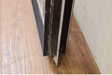 アンティーク建具　レトロな空間作りにおすすめなステンドグラス窓1枚(引き戸、ガラス戸、ガラス窓、ガラス扉、FIX、フィックス、嵌め殺し)(R-069597)