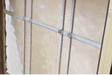 アンティーク建具　レトロな空間作りにおすすめなステンドグラス窓1枚(引き戸、ガラス戸、ガラス窓、ガラス扉、FIX、フィックス、嵌め殺し)(R-069598)