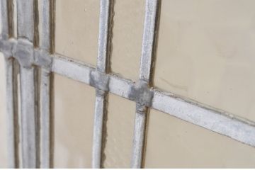 アンティーク建具　レトロな空間作りにおすすめなステンドグラス窓1枚(引き戸、ガラス戸、ガラス窓、ガラス扉、FIX、フィックス、嵌め殺し)(R-069598)