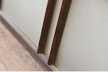 アンティーク建具　レトロな雰囲気を醸し出すガラス欄間1枚(明り取り、明かり取り)(R-069600)