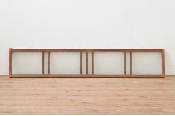 アンティーク建具　レトロな雰囲気を醸し出すガラス欄間1枚(明り取り、明かり取り)(R-069600)