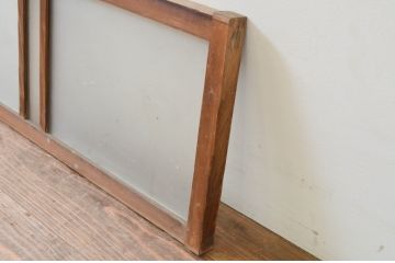 アンティーク建具　レトロな雰囲気を醸し出すガラス欄間1枚(明り取り、明かり取り)(R-069600)