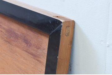 アンティーク建具　屋久杉　透かし彫りがアクセントの欄間1枚(明り取り、明かり取り)(R-069603)