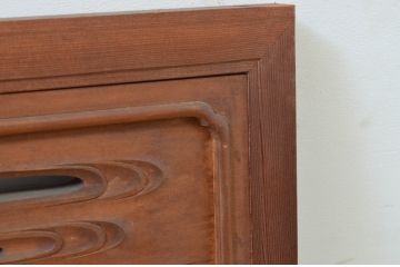 アンティーク建具　　和の風情を感じられる上質な彫刻欄間1枚(明り取り、明かり取り)(R-069609)