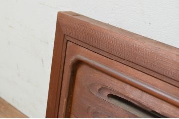 アンティーク建具　　和の風情を感じられる上質な彫刻欄間1枚(明り取り、明かり取り)(R-069609)
