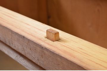 和製アンティーク　温かみのある木味が魅力的なサイドボード(収納棚、サイドキャビネット、戸棚、食器棚、飾り棚、ガラスケース、店舗什器、本箱、ブックケース)(R-069616)
