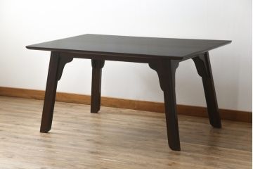 和製ビンテージ　松本民芸家具　脚のデザインがおしゃれな#70型食卓(作業台、ダイニングテーブル、2人掛け、4人掛け、二人掛け、四人掛け、ヴィンテージ)(定価約22万円)(R-069620)