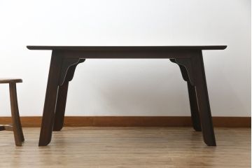 和製ビンテージ　松本民芸家具　脚のデザインがおしゃれな#70型食卓(作業台、ダイニングテーブル、2人掛け、4人掛け、二人掛け、四人掛け、ヴィンテージ)(定価約22万円)(R-069620)