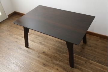 和製ビンテージ　松本民芸家具　脚のデザインがおしゃれな#70型食卓(作業台、ダイニングテーブル、2人掛け、4人掛け、二人掛け、四人掛け、ヴィンテージ)(定価約22万円)(R-069620)
