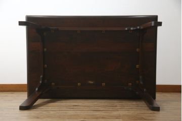 和製ビンテージ　松本民芸家具　脚のデザインがおしゃれな#70型食卓(作業台、ダイニングテーブル、2人掛け、4人掛け、二人掛け、四人掛け、ヴィンテージ)(定価約22万円)(R-069620)