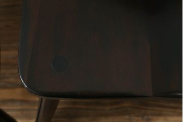 和製ビンテージ　松本民芸家具　#55型　レトロで温かみ漂うスピンドルチェア2脚セット(木製イス、板座チェア、ダイニングチェア、椅子、ヴィンテージ)(R-069621)