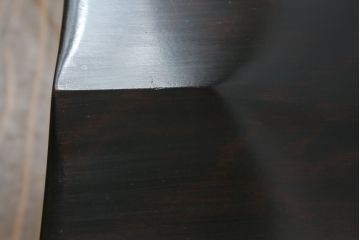和製ビンテージ　松本民芸家具　#55型　レトロで温かみ漂うスピンドルチェア2脚セット(木製イス、板座チェア、ダイニングチェア、椅子、ヴィンテージ)(R-069621)