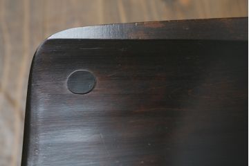 和製ビンテージ　松本民芸家具　#55型　レトロで温かみ漂うスピンドルチェア2脚セット(木製イス、板座チェア、ダイニングチェア、椅子、ヴィンテージ)(R-069621)