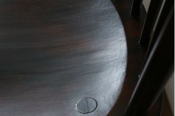 和製ビンテージ　松本民芸家具　#55型　レトロで温かみ漂うスピンドルチェア2脚セット(木製イス、板座チェア、ダイニングチェア、椅子、ヴィンテージ)(R-069621)