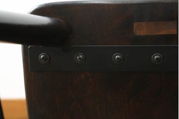 和製ビンテージ　松本民芸家具　#55型　レトロで温かみ漂うスピンドルチェア2脚セット(木製イス、板座チェア、ダイニングチェア、椅子、ヴィンテージ)(R-069621)