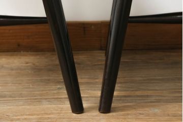 和製ビンテージ　松本民芸家具　#55型　レトロで温かみ漂うスピンドルチェア2脚セット(木製イス、板座チェア、ダイニングチェア、椅子、ヴィンテージ)(R-069622)