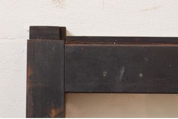 アンティーク建具　レトロな空間作りにおすすめなガラス窓2枚セット(引き戸、ガラス戸)(R-069624)