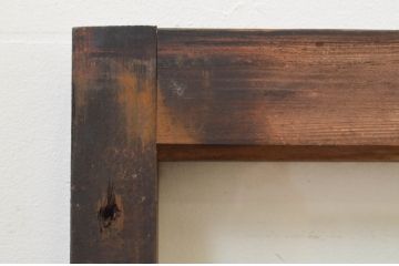 アンティーク建具　レトロな空間作りにおすすめなガラス戸3枚セット(引き戸、ガラス窓)(R-069625)