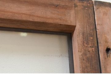 アンティーク建具　レトロな空間作りにおすすめなガラス戸3枚セット(引き戸、ガラス窓)(R-069625)