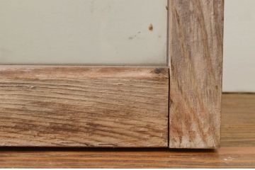アンティーク建具　レトロな空間作りにおすすめなガラス戸3枚セット(引き戸、ガラス窓)(R-069625)