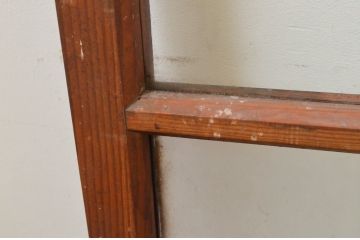 アンティーク建具　レトロな雰囲気が魅力のガラス窓3枚セット(引き戸、ガラス戸)(R-069626)