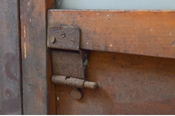 アンティーク建具　レトロな雰囲気が魅力のガラス窓3枚セット(引き戸、ガラス戸)(R-069626)
