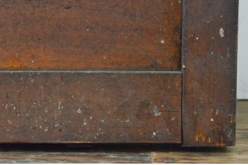 アンティーク建具　レトロな雰囲気が魅力のガラス窓3枚セット(引き戸、ガラス戸)(R-069626)