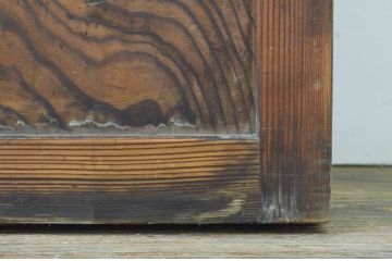  アンティーク建具　風情ある佇まいが魅力的なガラス窓2枚セット(引き戸、ガラス帯戸、ガラス戸)(R-069628)