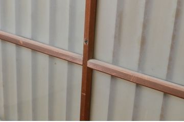 アンティーク建具　和モダンな雰囲気作りにおすすめの格子入りガラス窓2枚セット(ガラス戸、ガラス障子戸、引き戸)(R-069631)