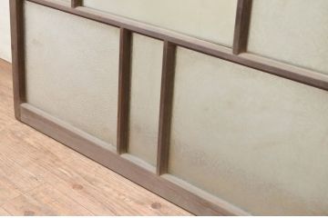 アンティーク建具　大正ロマンなお部屋作りにおすすめなガラス窓2枚セット(引き戸、ガラス戸)(R-069635)