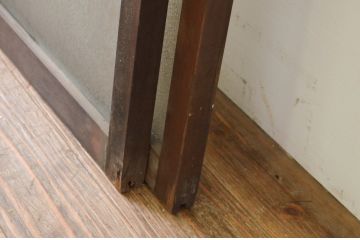 アンティーク建具　大正ロマンなお部屋作りにおすすめなガラス窓2枚セット(引き戸、ガラス戸)(R-069635)
