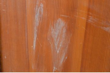 アンティーク建具　経年を感じさせる木味が魅力の板戸窓2枚セット(引き戸)(R-069636)