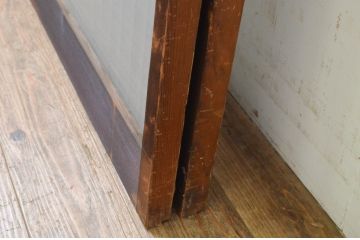 アンティーク建具　山と海どちらの風情も味わえる書院窓2枚セット(書院戸、引き戸)(R-069638)