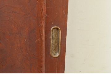 アンティーク建具　どこか懐かしい雰囲気漂う板戸窓2枚セット(引き戸)(R-069642)
