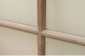 アンティーク建具　レトロな空間作りにおすすめなガラス窓4枚セット(引き戸、ガラス戸)(R-069643)