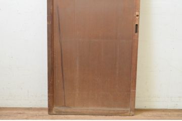 アンティーク建具　杉材　美しい柾目が魅力的な板戸窓1枚(引き戸)(R-069647)