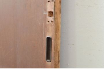 アンティーク建具　杉材　美しい柾目が魅力的な板戸窓1枚(引き戸)(R-069647)