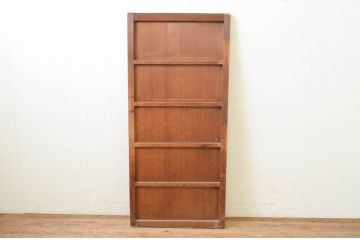 アンティーク建具　杉材　美しい柾目が魅力的な板戸窓1枚(引き戸)(R-069647)