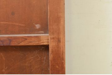 アンティーク建具　杉材　美しい柾目が魅力的な板戸窓1枚(引き戸)(R-069647)