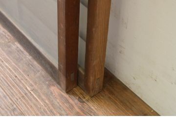 アンティーク建具　レトロな空間演出におすすめの格子入りガラス戸2枚セット(引き戸、格子戸、窓)(R-069652)