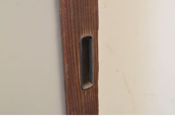 アンティーク建具　レトロな雰囲気が魅力のガラス窓2枚セット(引き戸、ガラス戸)(R-069654)