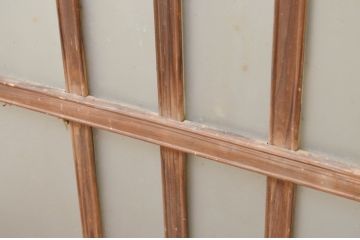 アンティーク建具　大正ロマン　どこか懐かしい雰囲気漂うガラス窓2枚セット(引き戸、ガラス戸)(R-069665)