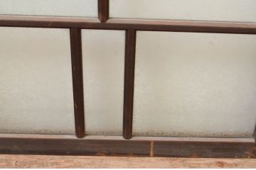 アンティーク建具　大正ロマン　どこか懐かしい雰囲気漂うガラス窓4枚セット(引き戸、ガラス戸)(R-069674)