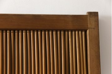 アンティーク建具　情緒あふれる空間づくりにおすすめの御簾戸2枚セット(引き戸、簾戸、簀戸、葭戸、夏障子、夏戸、葦戸)(R-069679)