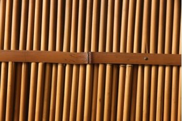アンティーク建具　情緒あふれる空間づくりにおすすめの御簾戸2枚セット(引き戸、簾戸、簀戸、葭戸、夏障子、夏戸、葦戸)(R-069679)