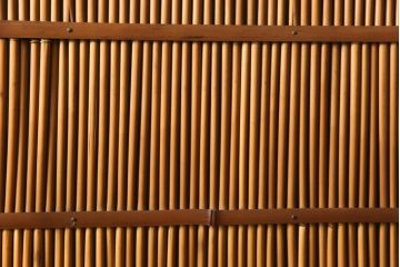 アンティーク建具　情緒あふれる空間づくりにおすすめの御簾戸2枚セット(引き戸、簾戸、簀戸、葭戸、夏障子、夏戸、葦戸)(R-069679)