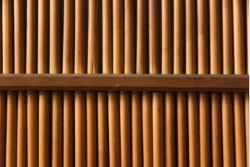 アンティーク建具　情緒あふれる空間づくりにおすすめの御簾戸2枚セット(引き戸、簾戸、簀戸、葭戸、夏障子、夏戸、葦戸)(R-069679)