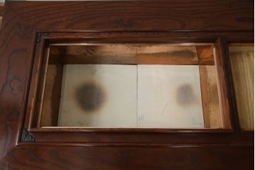 中古　岩谷堂箪笥　重厚感ある金具と佇まいが魅力の長火鉢(木製火鉢、ローテーブル、座卓)(R-069684)
